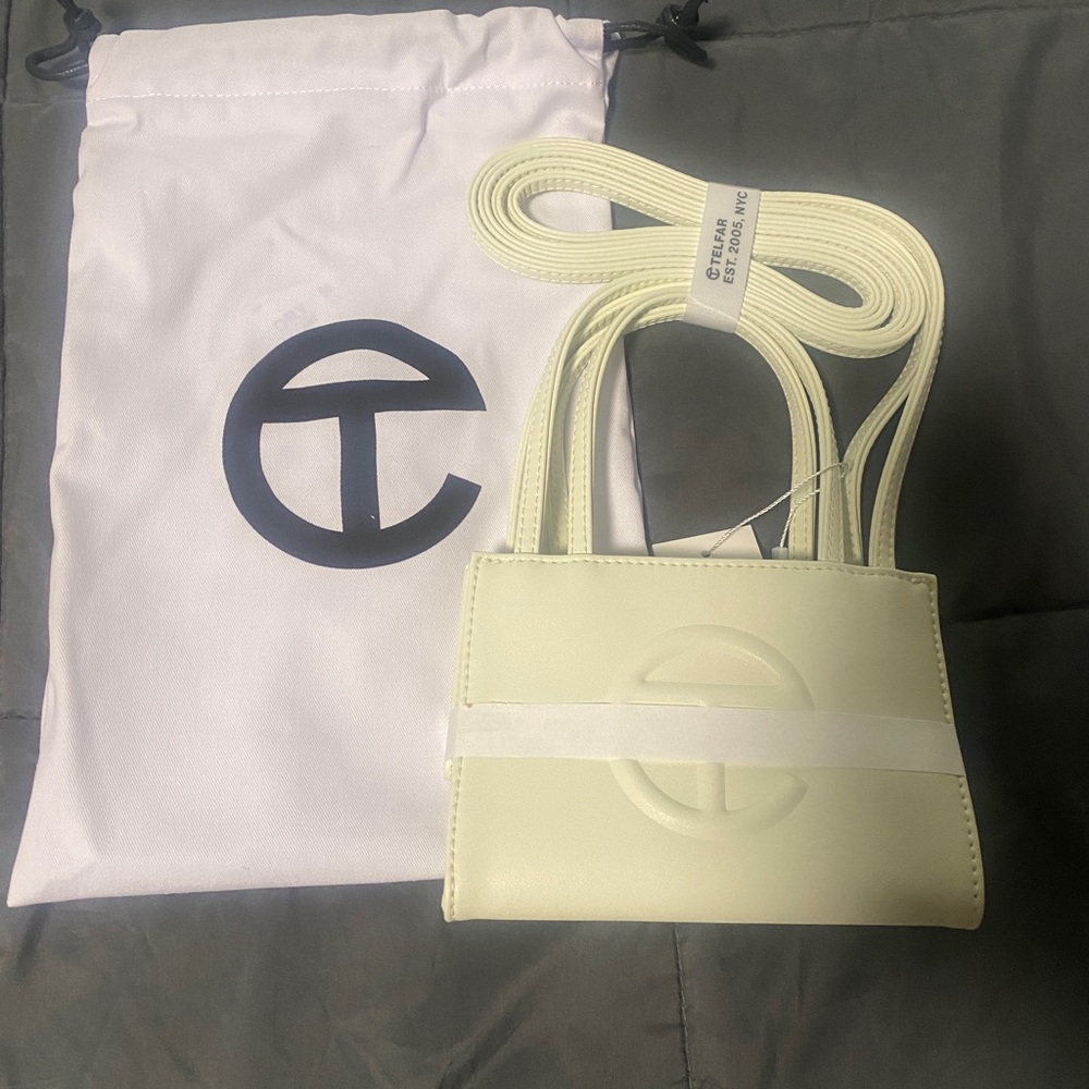 Brand new Unworn Telfar x Rainbow small shopping bag in “Glue”